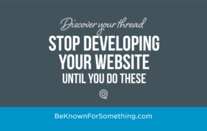 Stop Developing Your Website