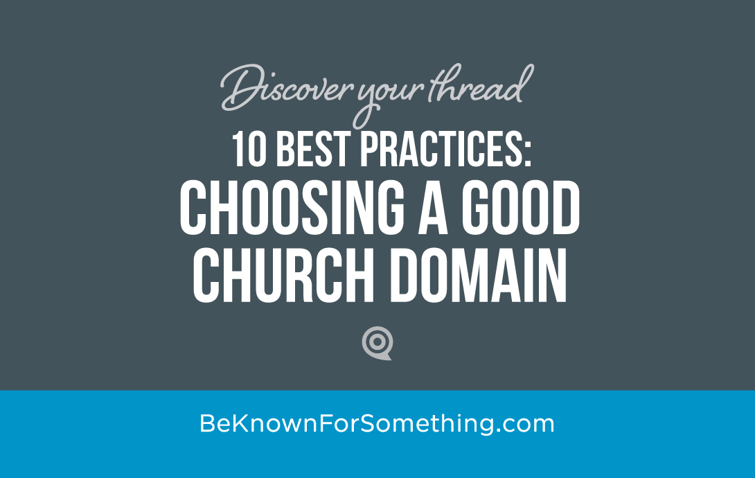 Choosing a Good Domain