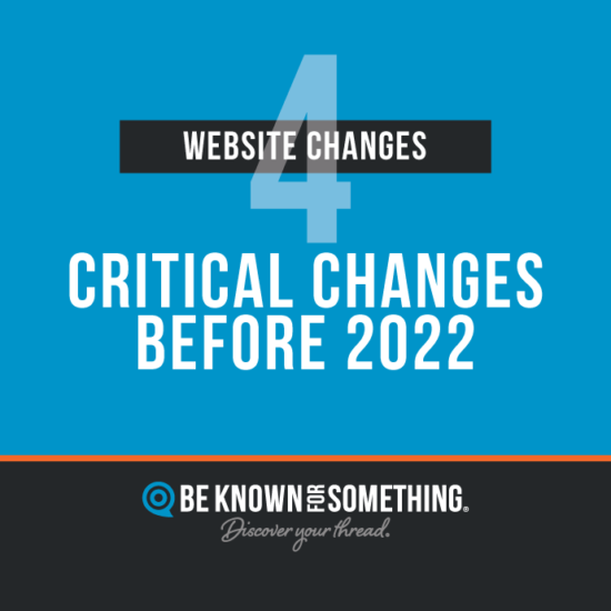 Critical Changes before 2022