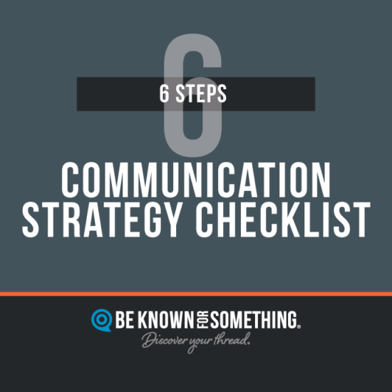 Communications Strategy Checklist