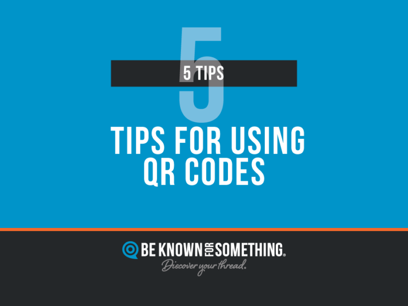 QR Code tips