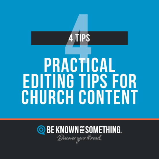 Content Editing Tips for Churches